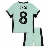 Chelsea Enzo Fernandez #8 Tretí Detský futbalový dres 2023-24 Krátky Rukáv (+ trenírky)